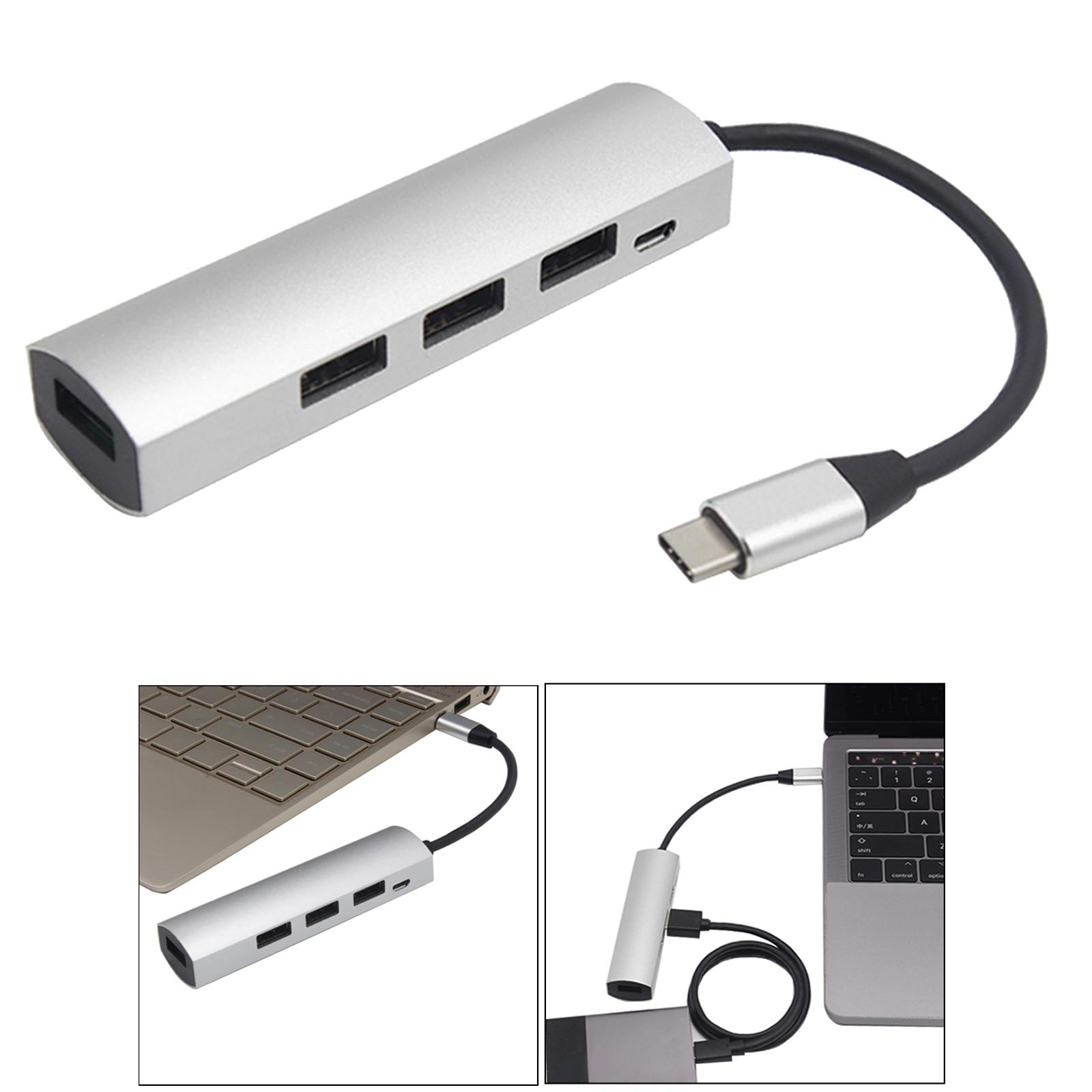 4 in 1 Universal USB Type C Jack Hub Dock Connectors USB 3.0 2.0 Female Adapter Cable Expansion Splitter Converter for  Pro