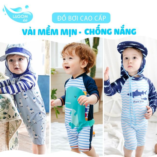 1 – 5 TUỔI | Bộ Bơi Bé Trai Mẫu Khủng Long Cá Mập Dễ Thương