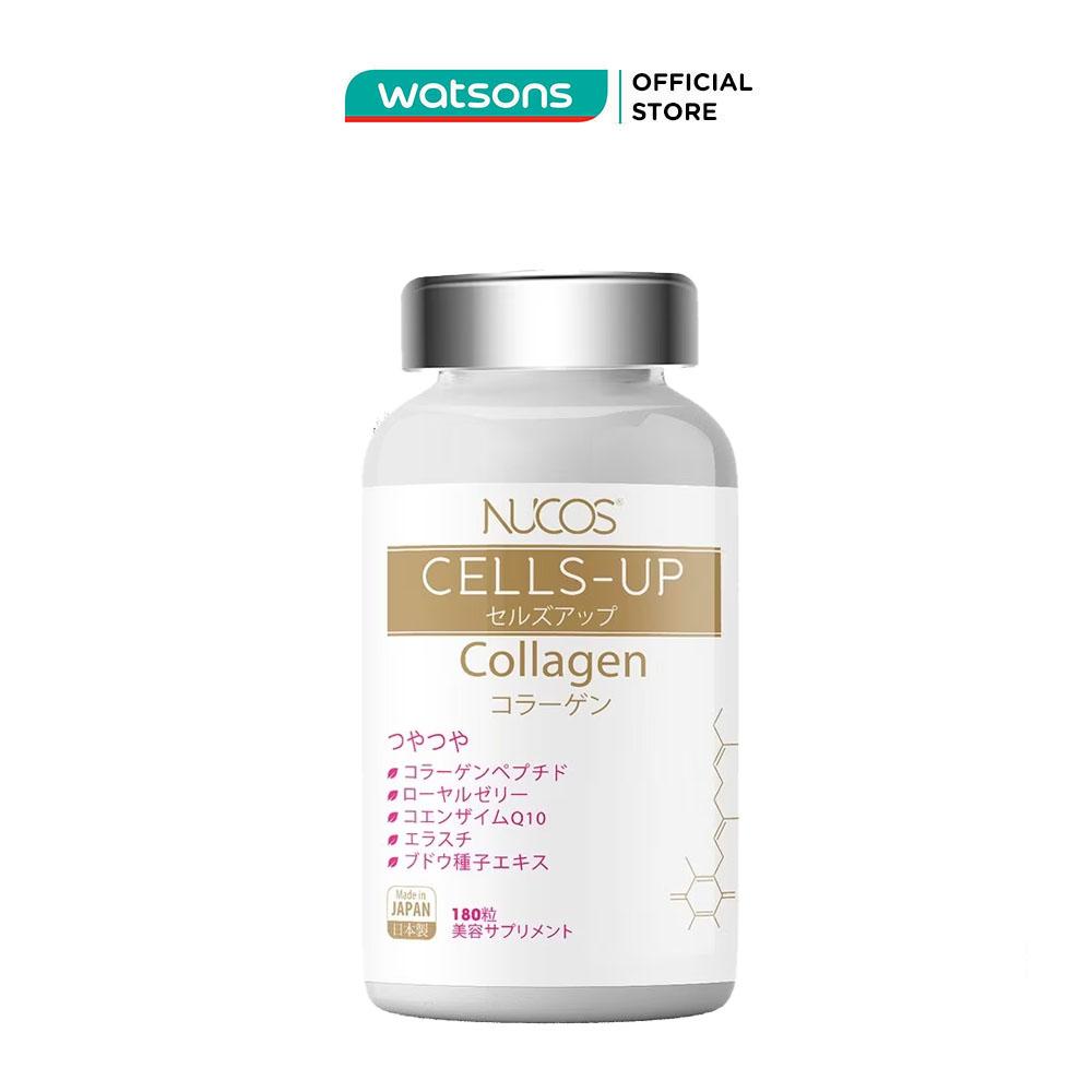 Thực Phẩm Bảo Vệ Sức Khỏe Nucos Cells Up Collagen Giảm Lão Hóa và Tăng Đàn Hồi Da 180 Viên