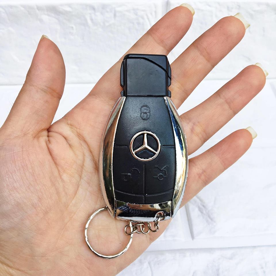 Hột quẹt bật lửa khè móc khóa xe hơi Mercedes - (xài gas)