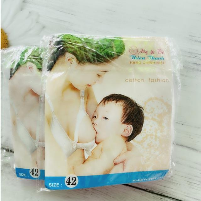 1 Áo Ngực Cho Con Bú Cotton Cúc Tháo Cúp Ngực