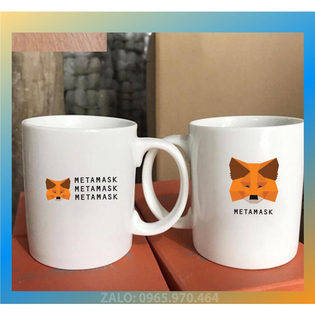Ly Sứ Có Quai Họa Tiết LOGO VÍ METAMASK - In hình lên ly sứ, cốc theo yêu cầu của bạn - IN HÌNH LÊN LY LỚP, CÔNG TY