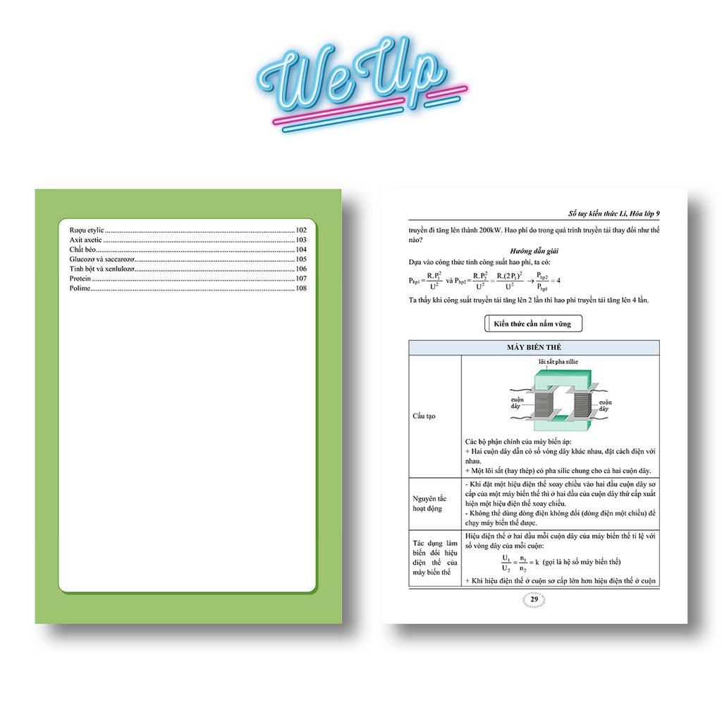 Sách- Combo Sổ Tay Đề Cương Toán Văn Anh Lớp 9 Học Theo SKETCHNOTE & Sổ Bài Tập Lý Hóa Lớp 9