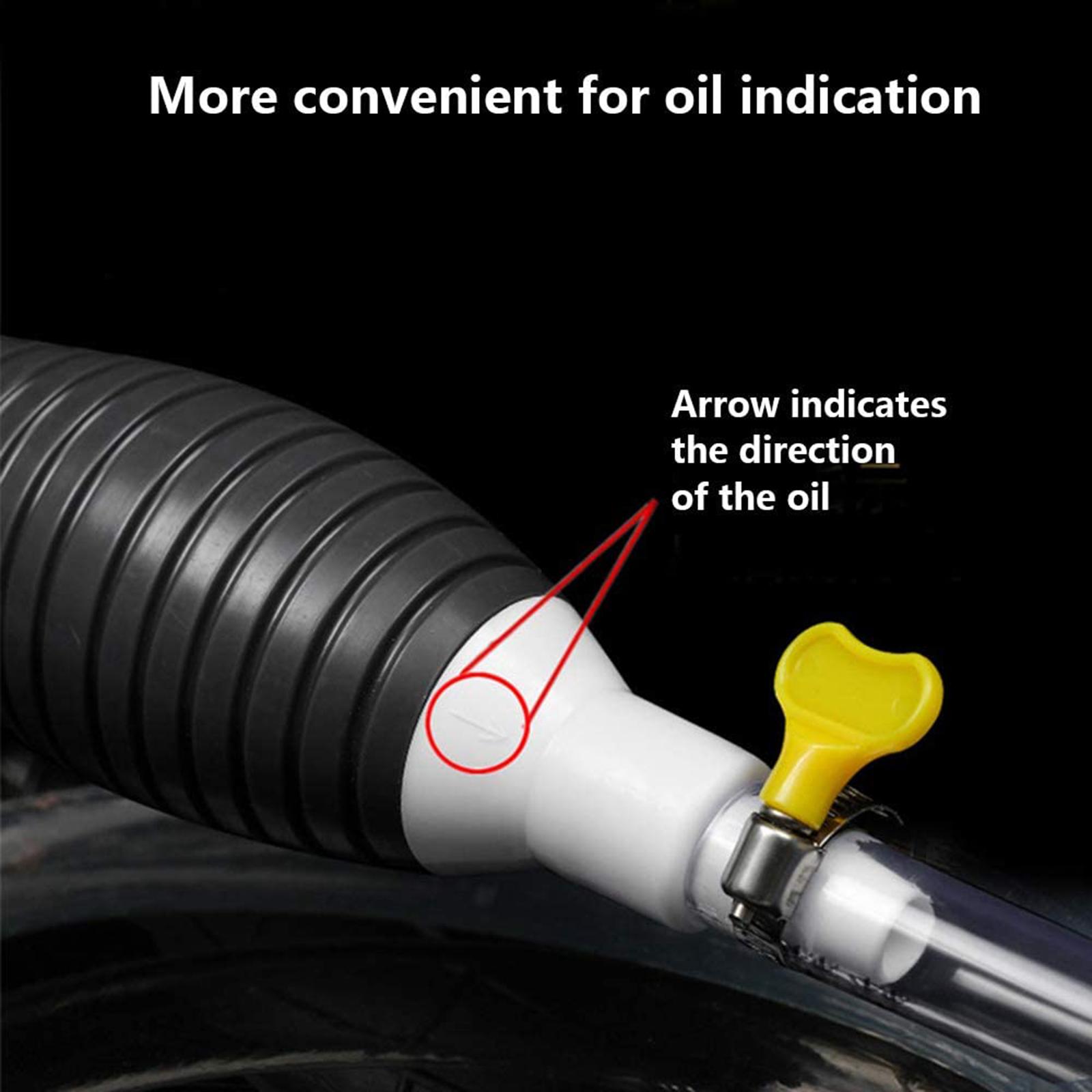 Manual Fuel Transfer Pump for Gas Gasoline Petrol Oil Liquid Water 150cm
