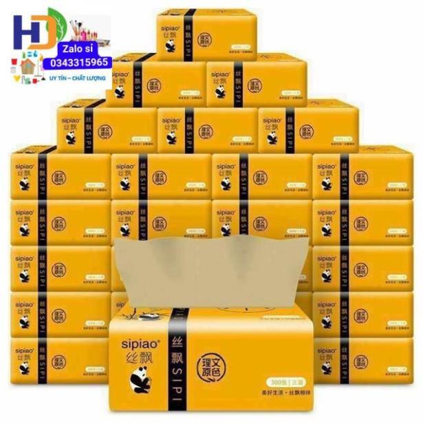 Thùng giấy ăn gấu trúc 1 GÓI 300 TỜ