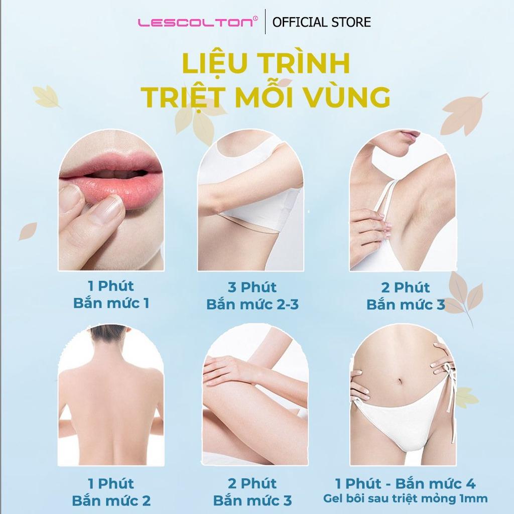 Máy triệt lông mini vĩnh viễn cầm tay Lescolton tẩy lông nách, lông tay, chân, lông Bikini tại nhà