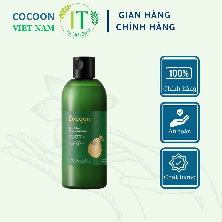 Dầu gội Cocoon tinh dầu bưởi ngăn rụng tóc kích thích mọc tóc 310ml - Thanh Mộc Hương Hà Tĩnh