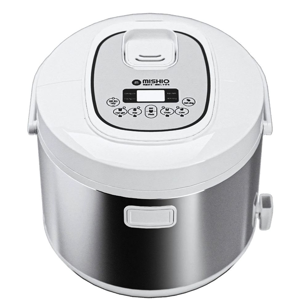 Nồi Cơm Điện Lòng Sứ 1.8Lít Mishio MK402 Không Bong Tróc Men Chống Dính Tự Nhiên - hàng chính hãng