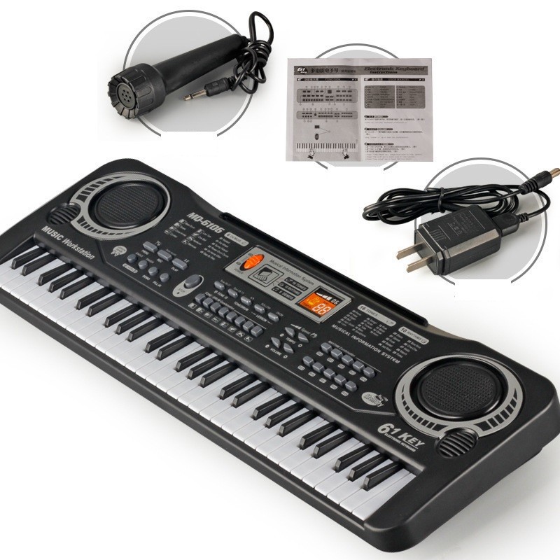 Đàn Piano 61 Phím TẶNG KÈM MÍC HÁT cho bé