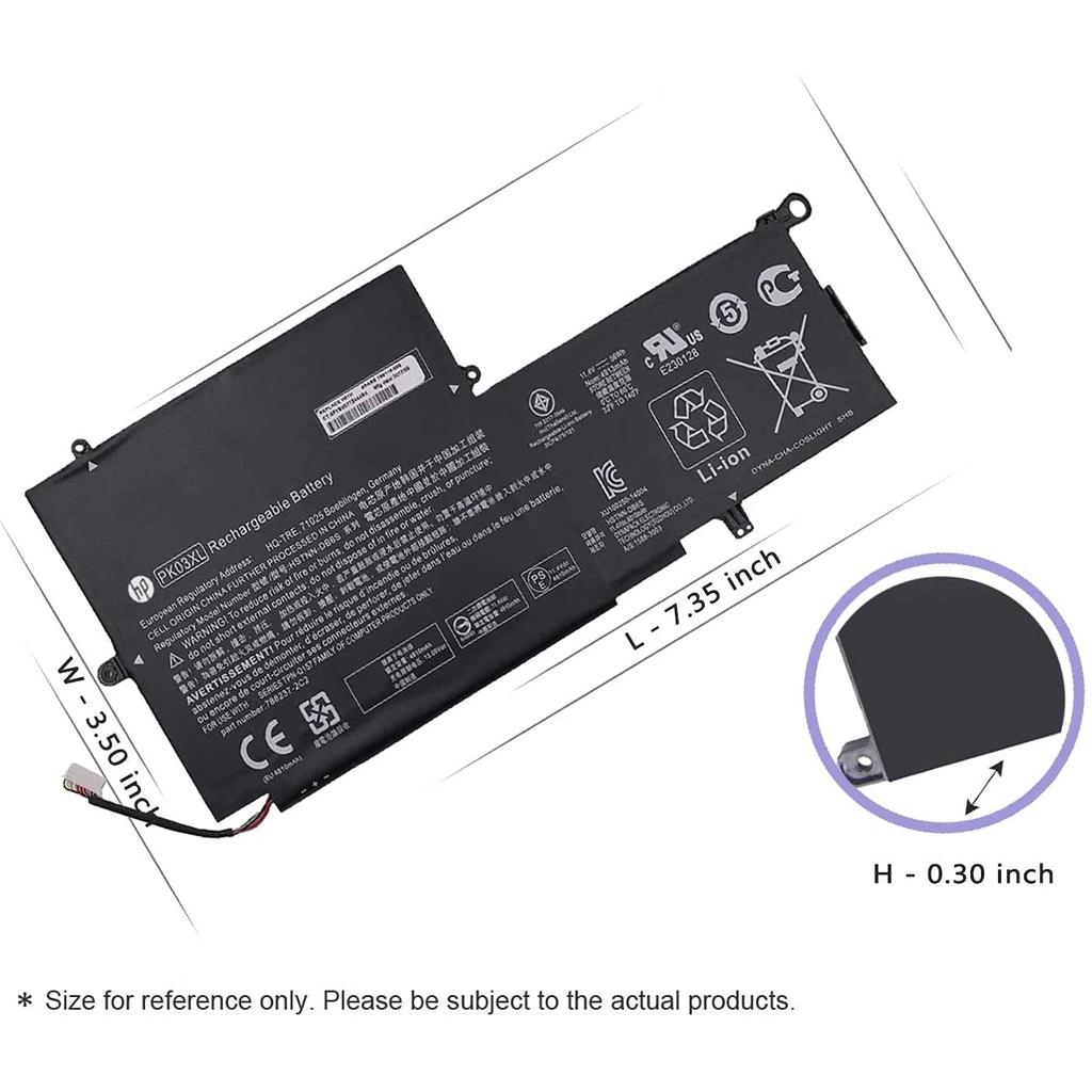 Pin Battery Dùng Cho Laptop HP Spectre Pro X360 4810A 13-4000 13-4003DX PK03XL 56Wh