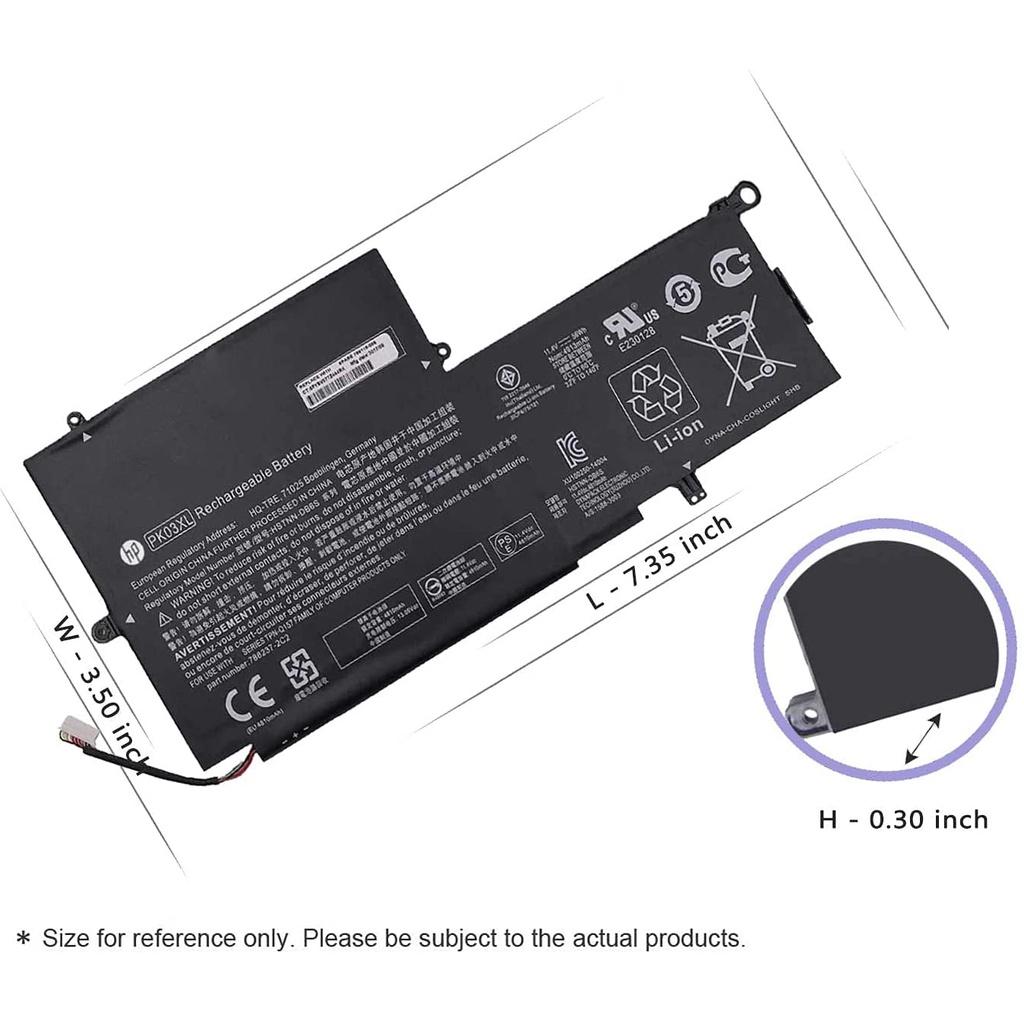 Pin Battery Dùng Cho Laptop HP Spectre Pro X360 4810A 13-4000 13-4003DX PK03XL (Original) 56Wh