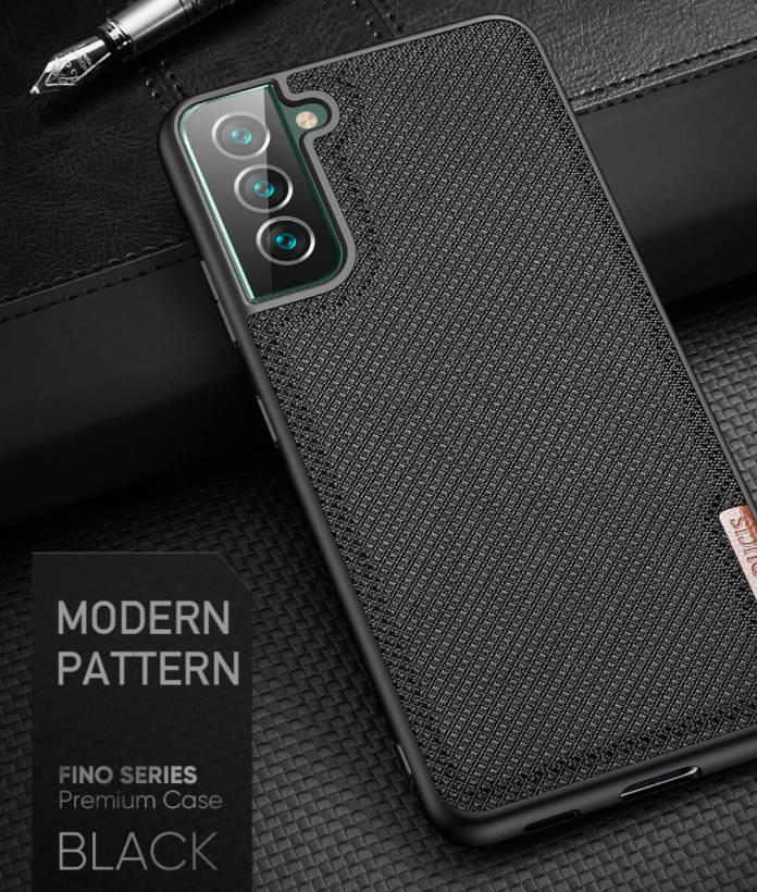 Ốp lưng dành cho Samsung Galaxy S22 Dux Ducis Fino dệt sợi Nylon siêu bền - Hàng nhập khẩu