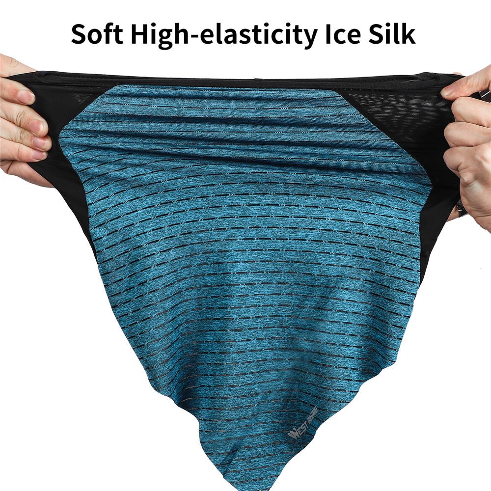 Khăn đa năng che mặt bằng vải lụa chống gió lạnh ngoài trời