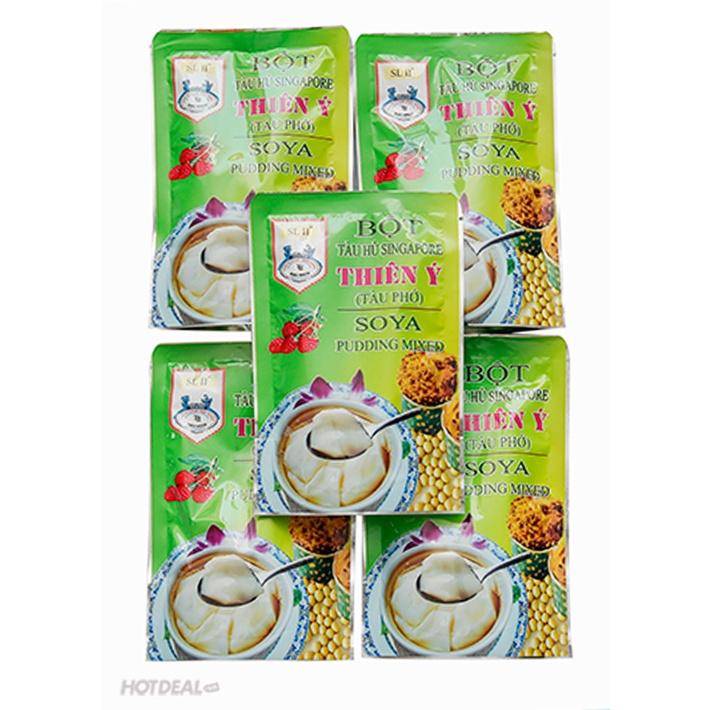 COMBO 05 GÓI - BỘT TÀU HỦ SINGAPORE THIÊN Ý - ĐẬU NÀNH THƠM MÁT GIÚP ĐẸP DA ĐẸP DÁNG - SOYA PUDDING MIXED