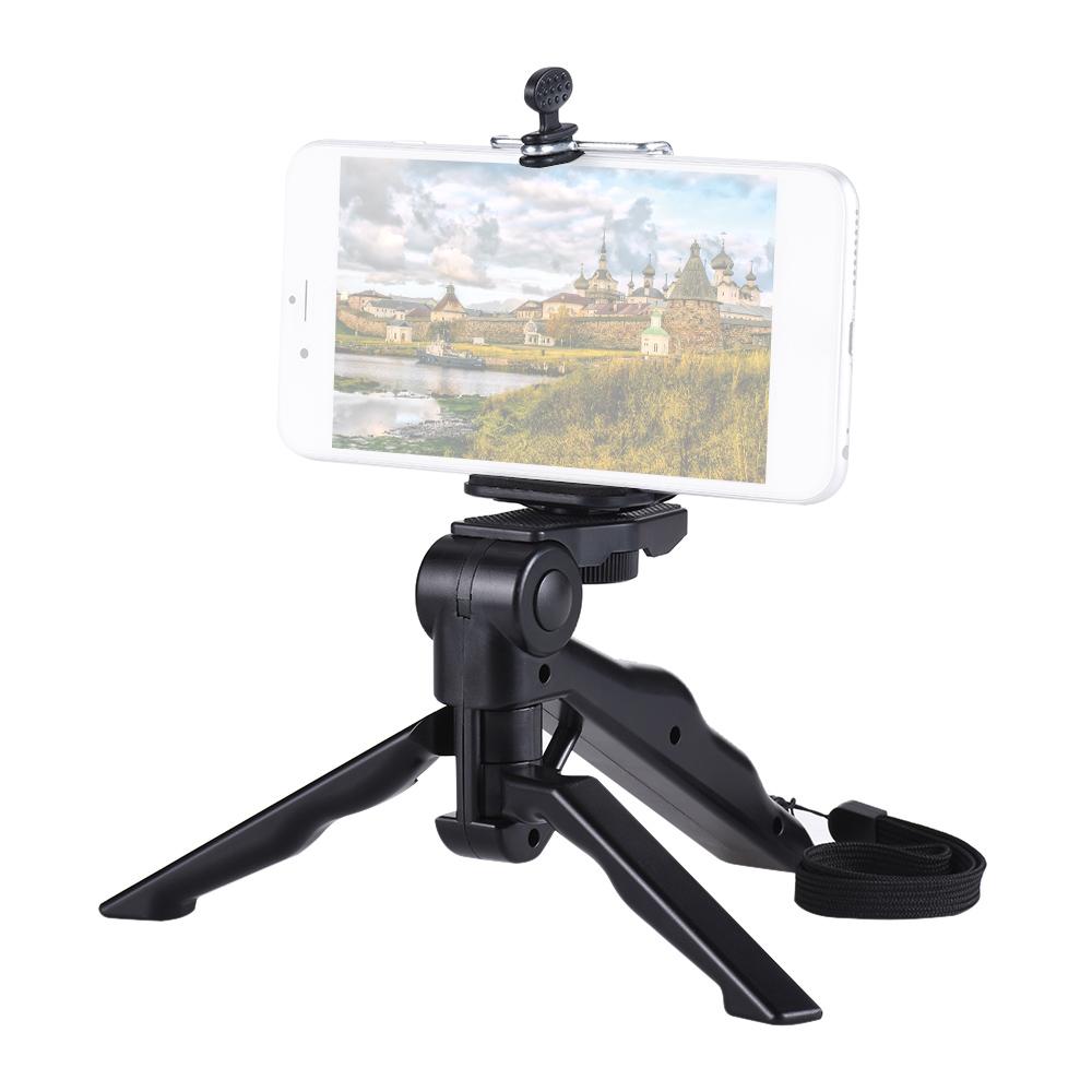 Mini Tripod Stand Support Holder Hand Grip Stabilizer with Smartphone Clip Bracket for iPhone 7 Plus/7/6/6 Plus/6s/ for