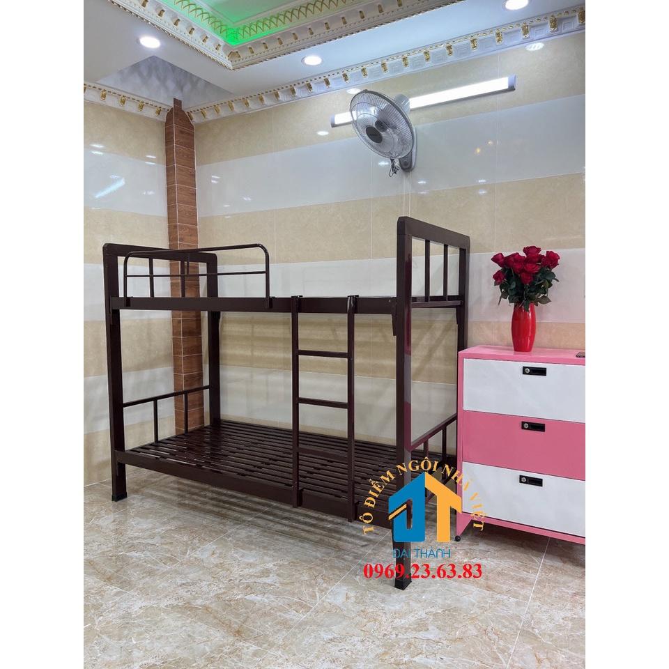 Giường sắt hộp 2 tầng 1mx1m Cao cấp - Đại Thành