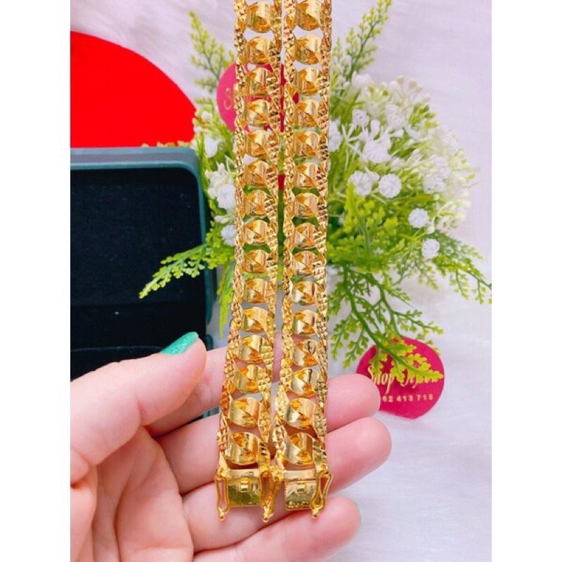 Lắc lật dũa khoá hộp khắc ký hiệu mạ vàng 18k chuẩn LD130