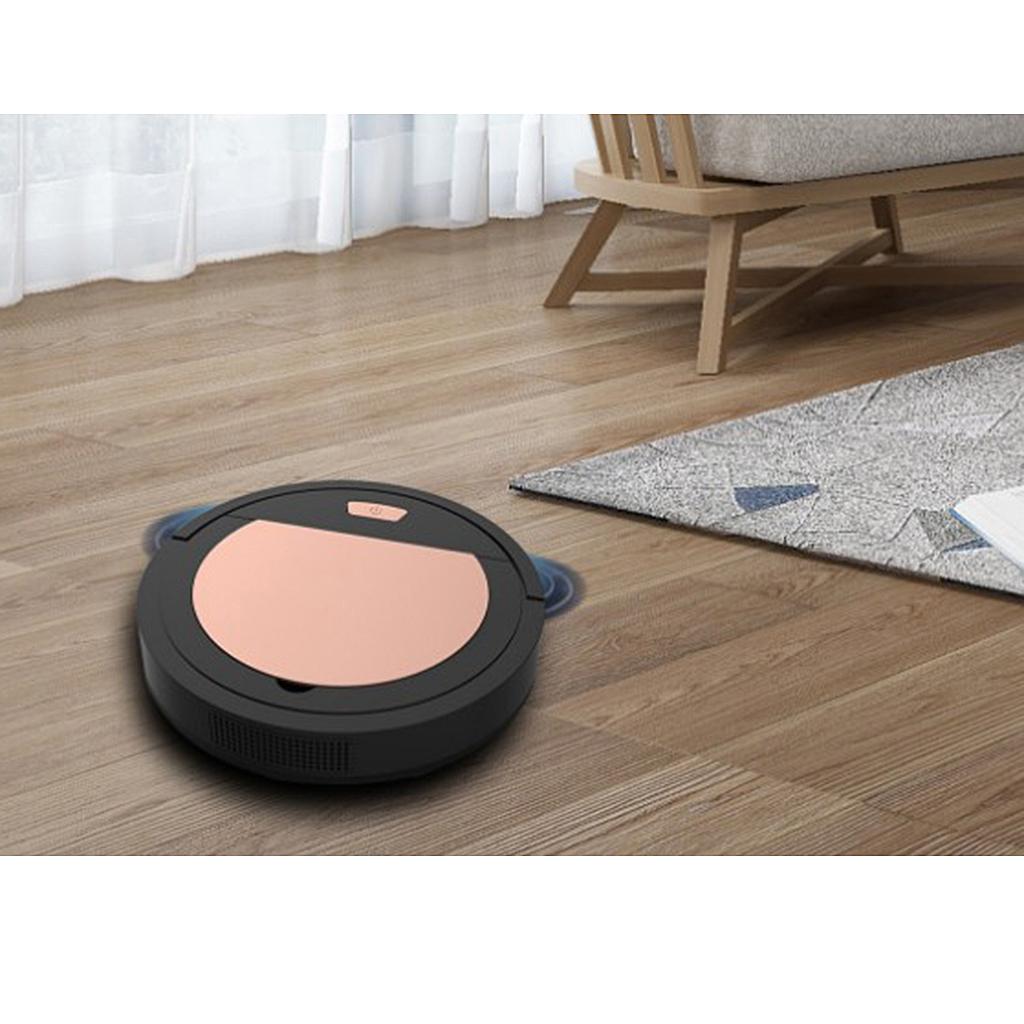 Robot Vacuum Cleaner 3.7V 3W Auto Sweeper for Hard Floors Carpets 1800Pa White