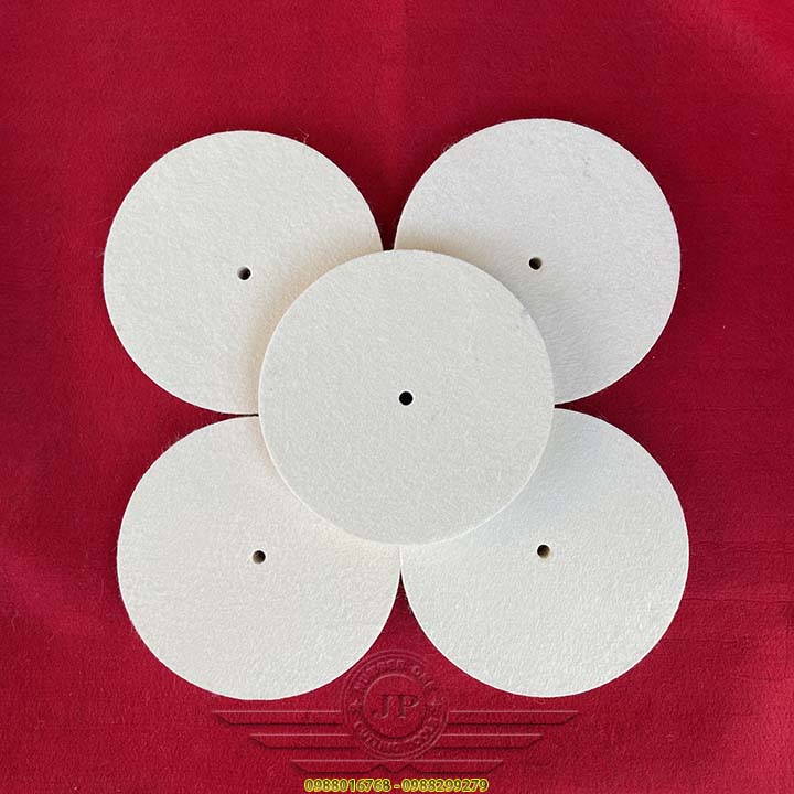 Nỉ Lông Cừu Đánh Bóng Gương Inox  Ø200X25XØ10