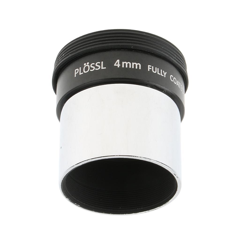 4mm 1.25inch Plossl Telescope Eyepiece Lens - 4-element Plossl Design - Threaded for Standard 1.25inch Astronomy Filters