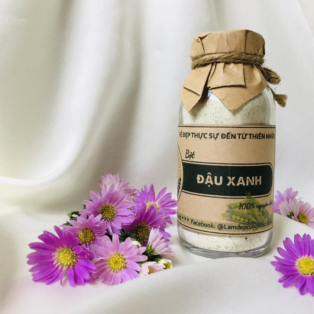 Bột Đậu Xanh đắp mặt  nguyên chất từ thiên nhiên 100ml handmade