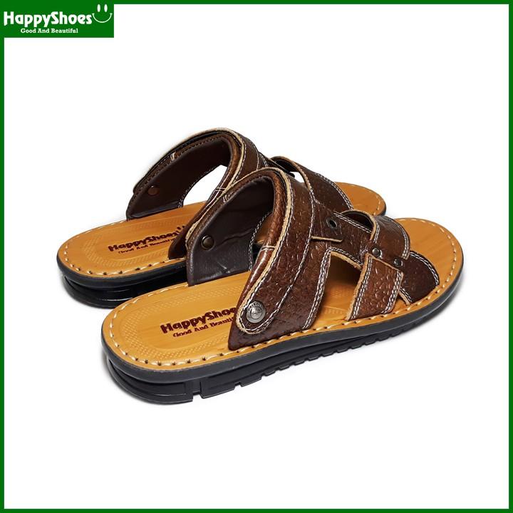 Giày Sandal Nam Da Bò Vân Cá Sấu HappyShoes - HP01