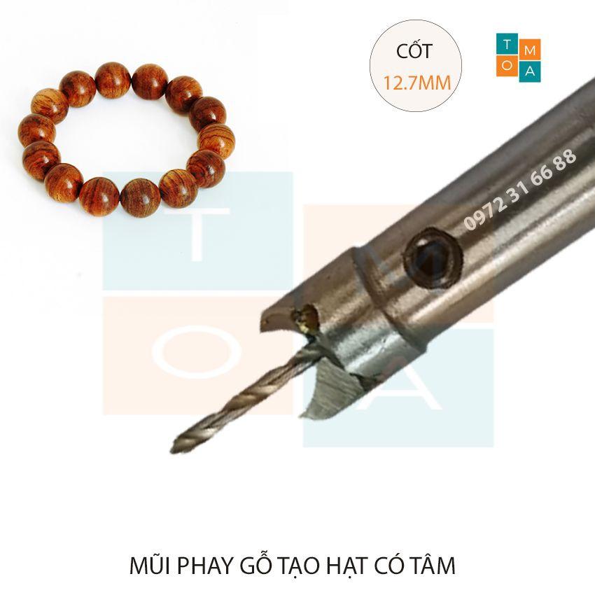 MŨI SOI GỖ - MŨI PHAY GỖ TẠO HẠT CÓ TÂM ĐƯỜNG KÍNH 18MM CỐT 12.7MM HÀNG VIỆT NAM CHẤT LƯỢNG CAO