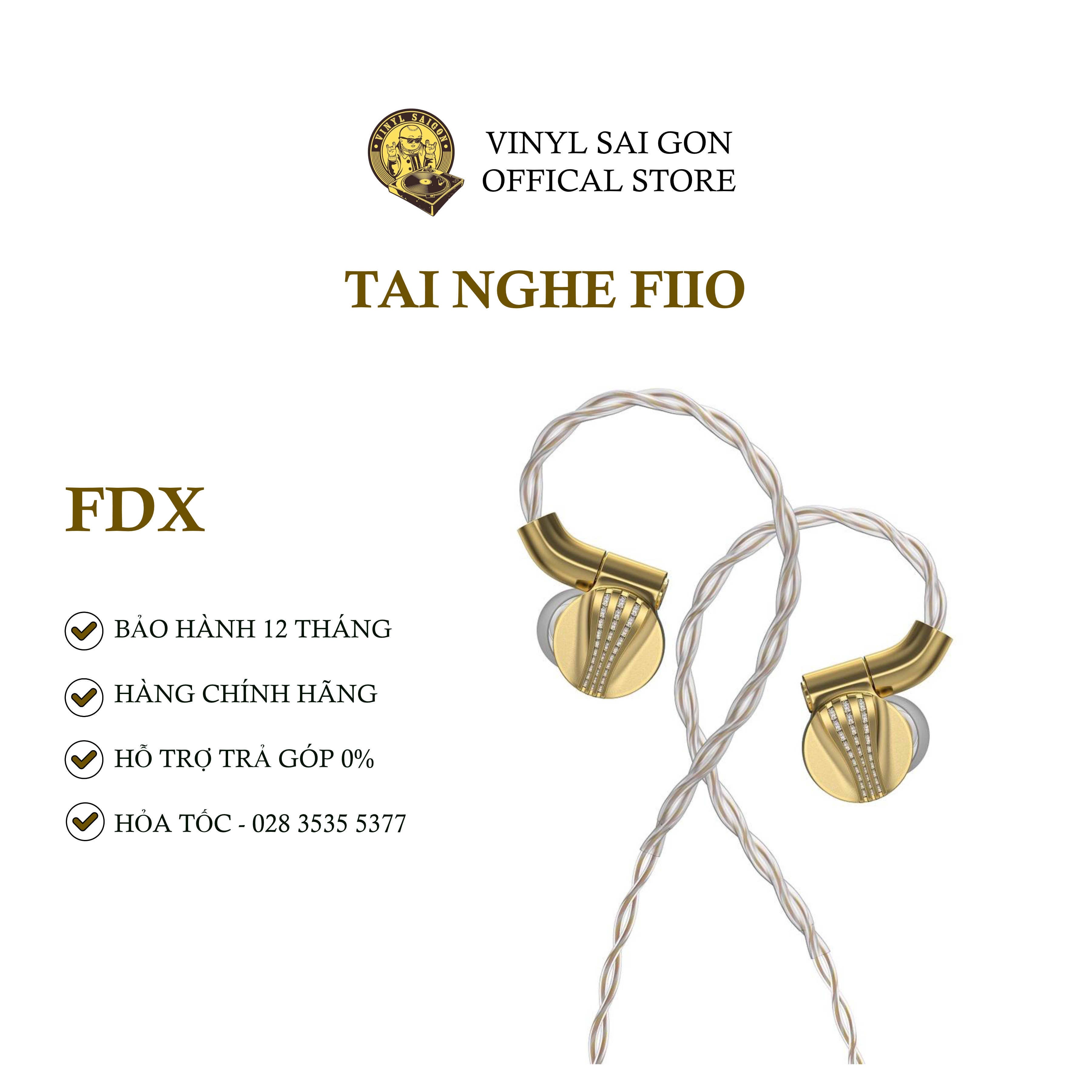 Tai Nghe Nhét Tai Có Dây FiiO FDX - Hàng Nhập Khẩu