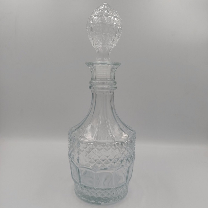 Bình thủy tinh dáng trụ tròn trong suốt dung tích 750ml