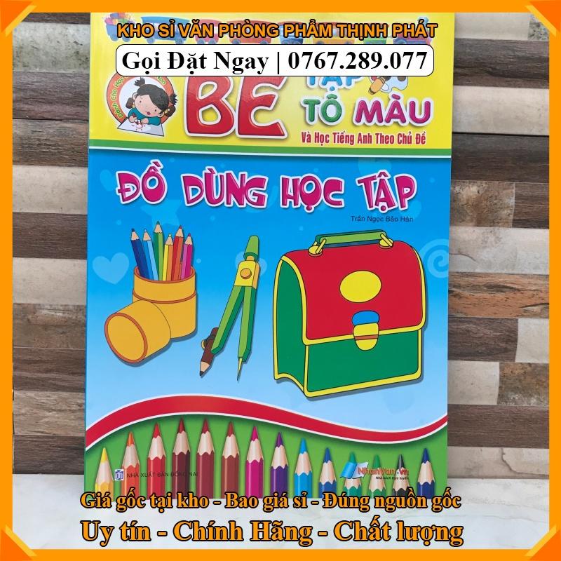 Bé tập tô màu theo các chủ đề