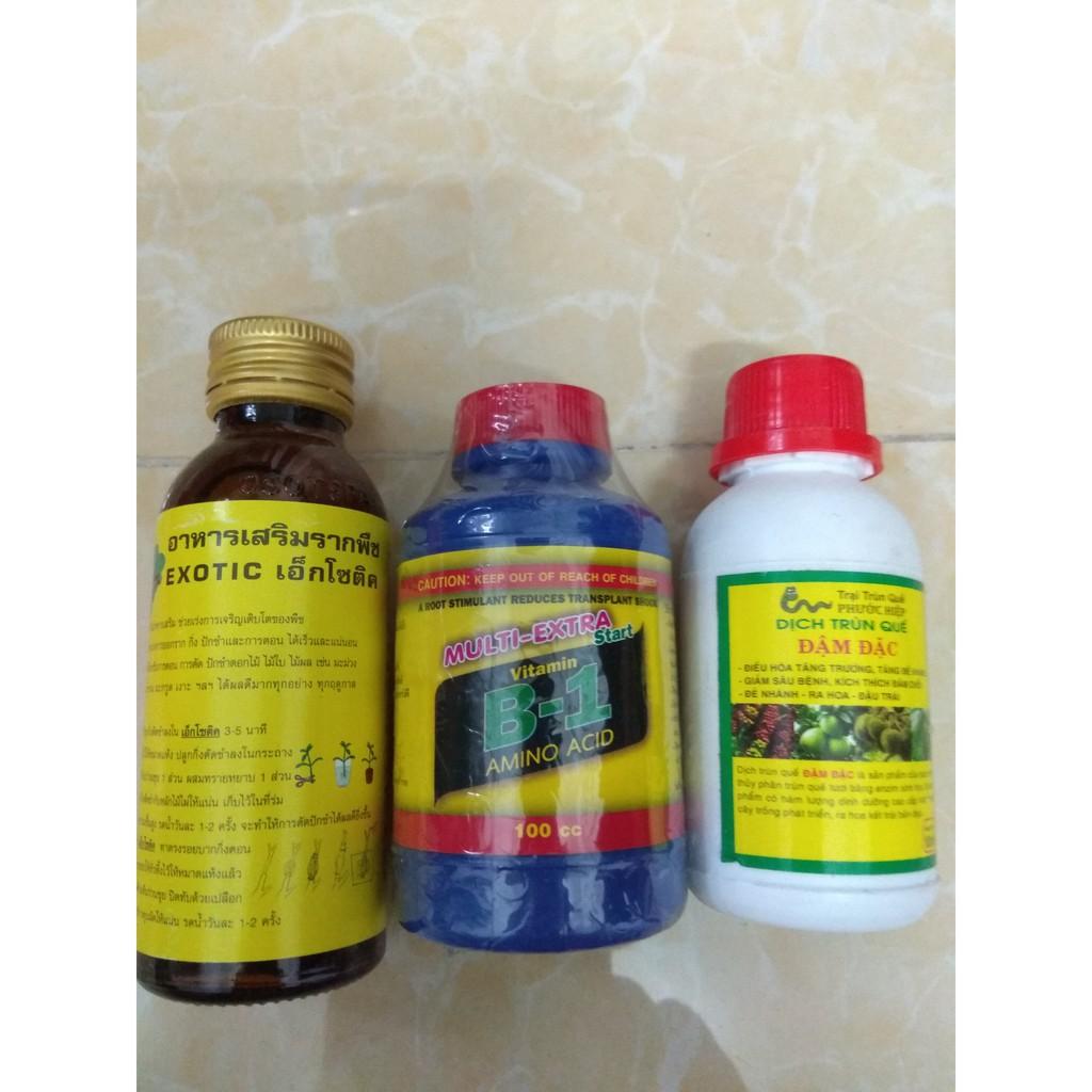 Combo kích rễ dưỡng cây Exotic - B1 thái 100ml tặng chai dịch trùn quế đậm đặc 105ml