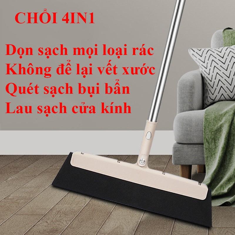 Bộ Chổi Và Ky Quét Nhà 2 Trong 1 Tiết Kiệm Tiện Lợi Xoay 180 Độ Lọc Lông Tóc