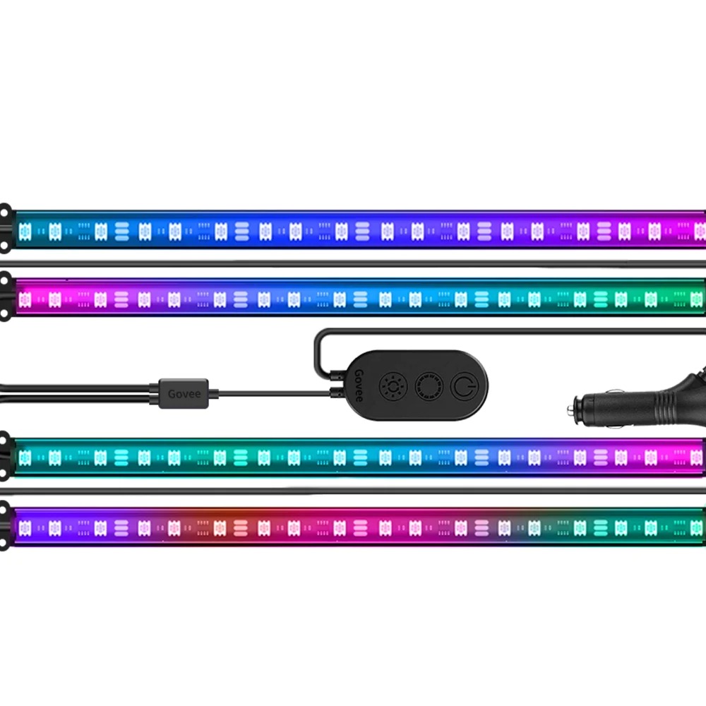 Đèn LED trong xe ô tô Govee RGBIC Interior Car Lights H7090 | Kháng nước, bền bỉ, cảm biến nhạc, tùy chỉnh màu sắc