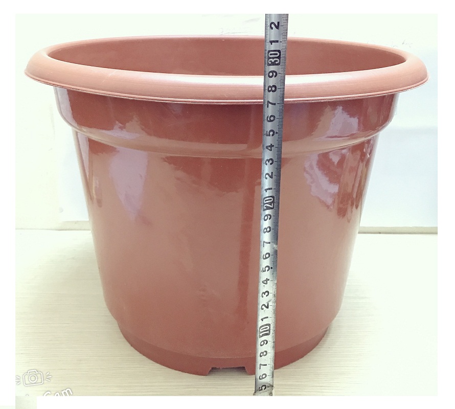 10 Chậu Nhựa Trồng Hoa Cây Cảnh Tròn Đỏ AB450 CN