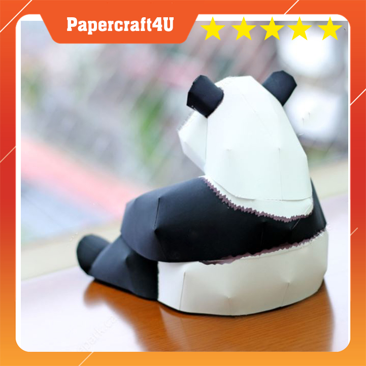 Mô hình giấy 3D Động vật Cute Gấu Trúc - Giant Panda