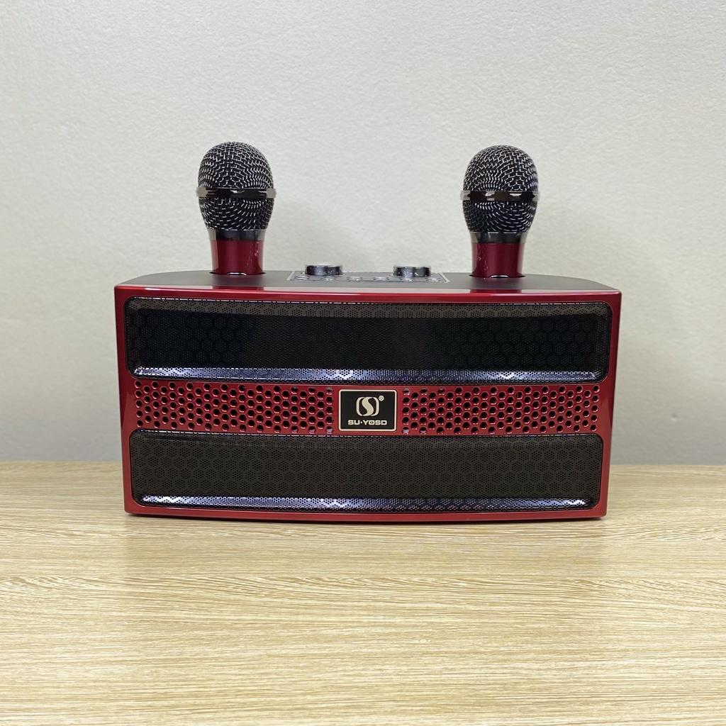 Loa Karaoke Bluetooth YS-202 Kèm 2 Micro Không Dây ( Hàng Chính Hãng )