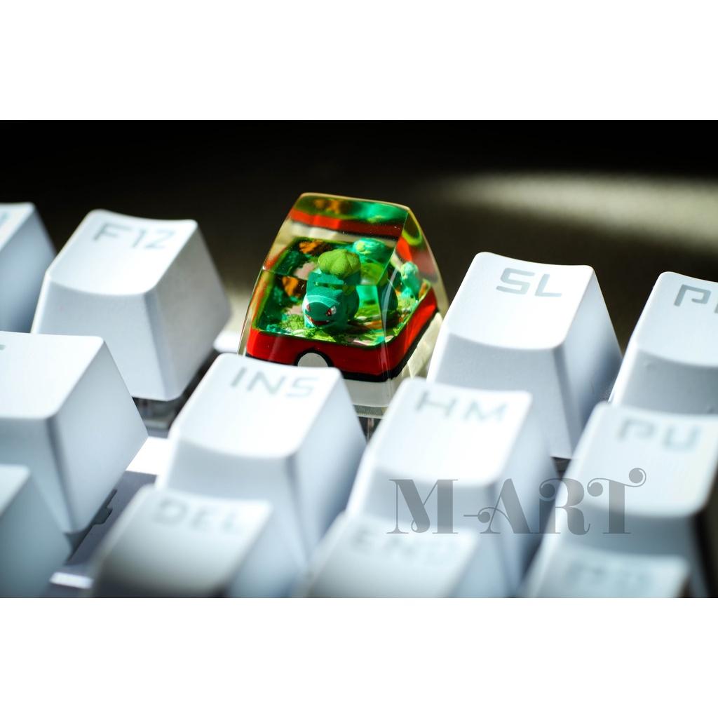 Nút dành cho bàn phím cơ resin Pokemon Bulbasaur siêu dễ thương - Bulbasaur Pokemon Keycaps