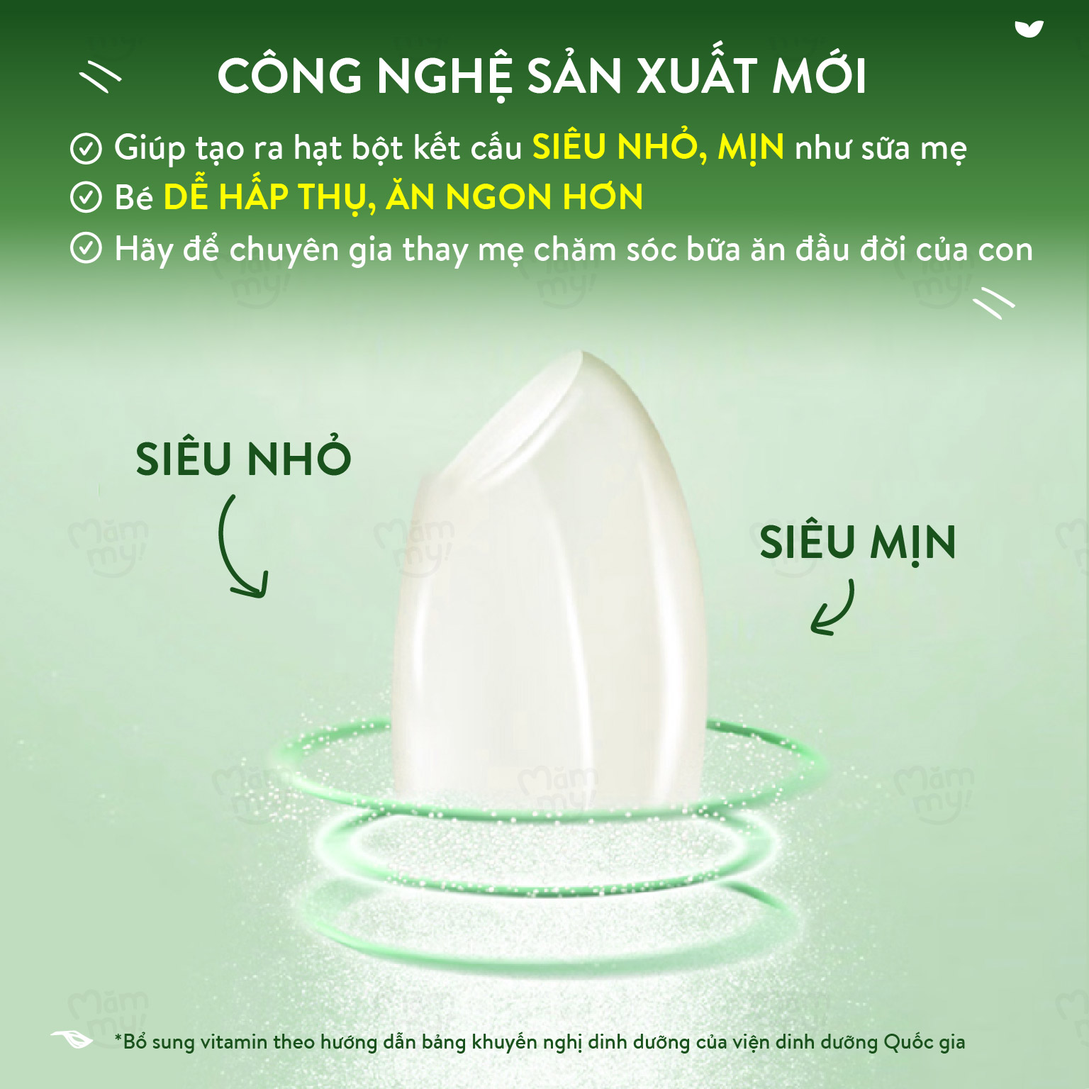 Bột ăn dặm sữa bắp non Mămmy cung cấp chất xơ hòa tan và Canxi bổ sung vitamin cho bé - 140gr