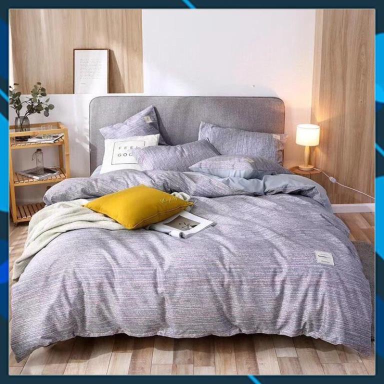 Bộ chăn ga cotton Tici Xước bedding chăn ga Hàn Quốc đủ màu đủ size miễn phí bo chun