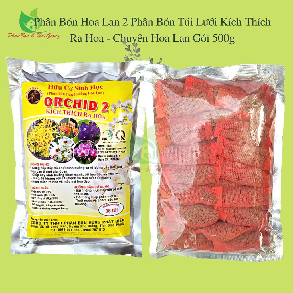 Phân Bón Hoa Lan 2 Phân Bón Túi Lưới Kích Thích Ra Hoa - Chuyên Hoa Lan Gói 500g-Shop Phân Bón và Hạt Giống