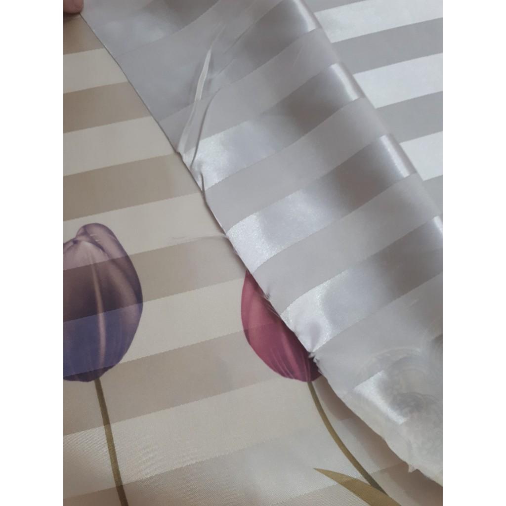 Rèm vải treo cửa cao 2m hoa tu líp