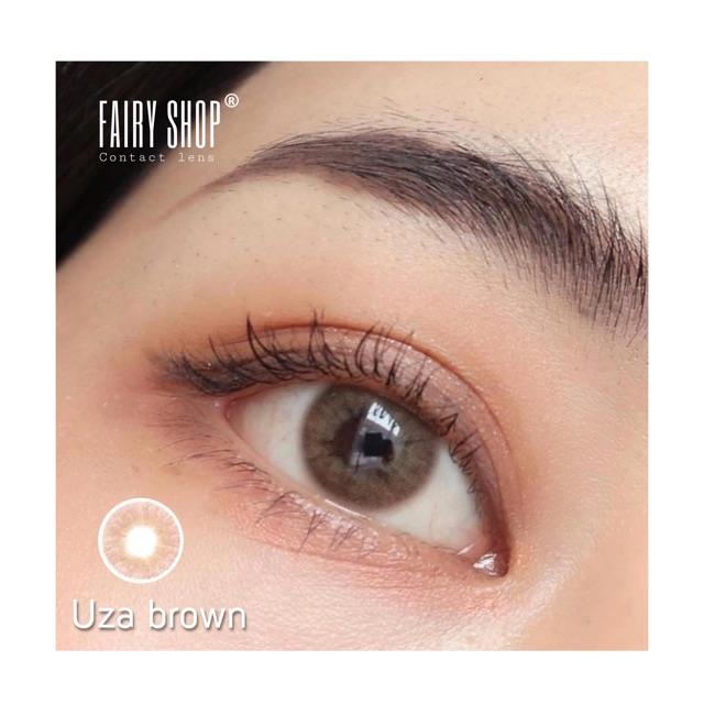 Kính Áp Tròng Cao Cấp UZA Brown Lens 14.0mm - Kính Áp Tròng FAIRY SHOP CONTACT LENS