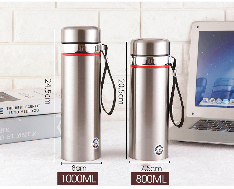 Bình Giữ Nhiệt Nóng, Lạnh Inox, Bình Lưỡng Tính Ly, Cốc Cách Nhiệt Cao Cấp , 1000ml 2 Lớp, Có Tấm Lọc, Giữ Nhiệt Lên Đến 8 Tiếng
