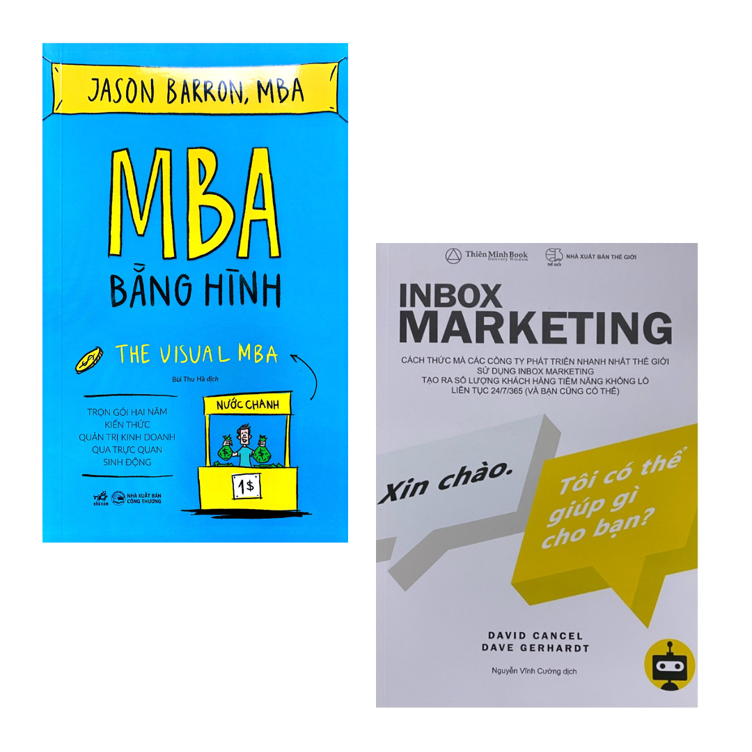 Combo 2 Cuốn Marketing Giúp Nâng Cao Hiệu Quả Bán Hàng Hay-MBA Bằng Hình+ Inbox Marketing