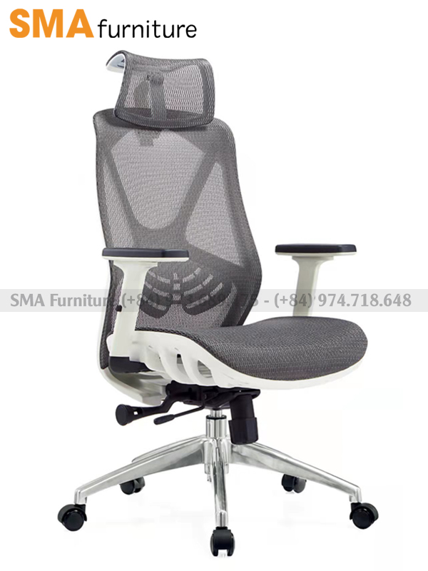 Ghế công thái học Ergonomic SPIDER 02 - Ghế xoay văn phòng lưới có ngả lưng hỗ trợ cột sống cực tốt để làm việc hiệu quả