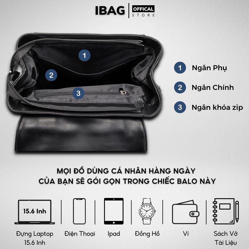 Balo da thời trang nam nữ da PU cao cấp chống thấm nước cặp đi học đi chơi ulzzang balo đựng laptop 15.6 inh -