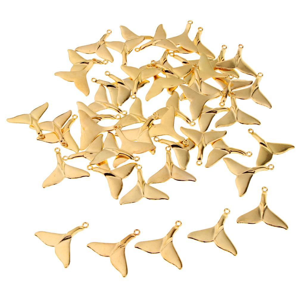 50 Pieces Sea Animal Tail Pendant Findings Bead Crafts