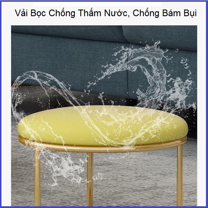 Ghế Đôn Phòng Khách Thiết Kế Kiểu Dáng Hiện Đại - Đôn Ghế Chân Thép Sơn Tĩnh Điện Cao Cấp