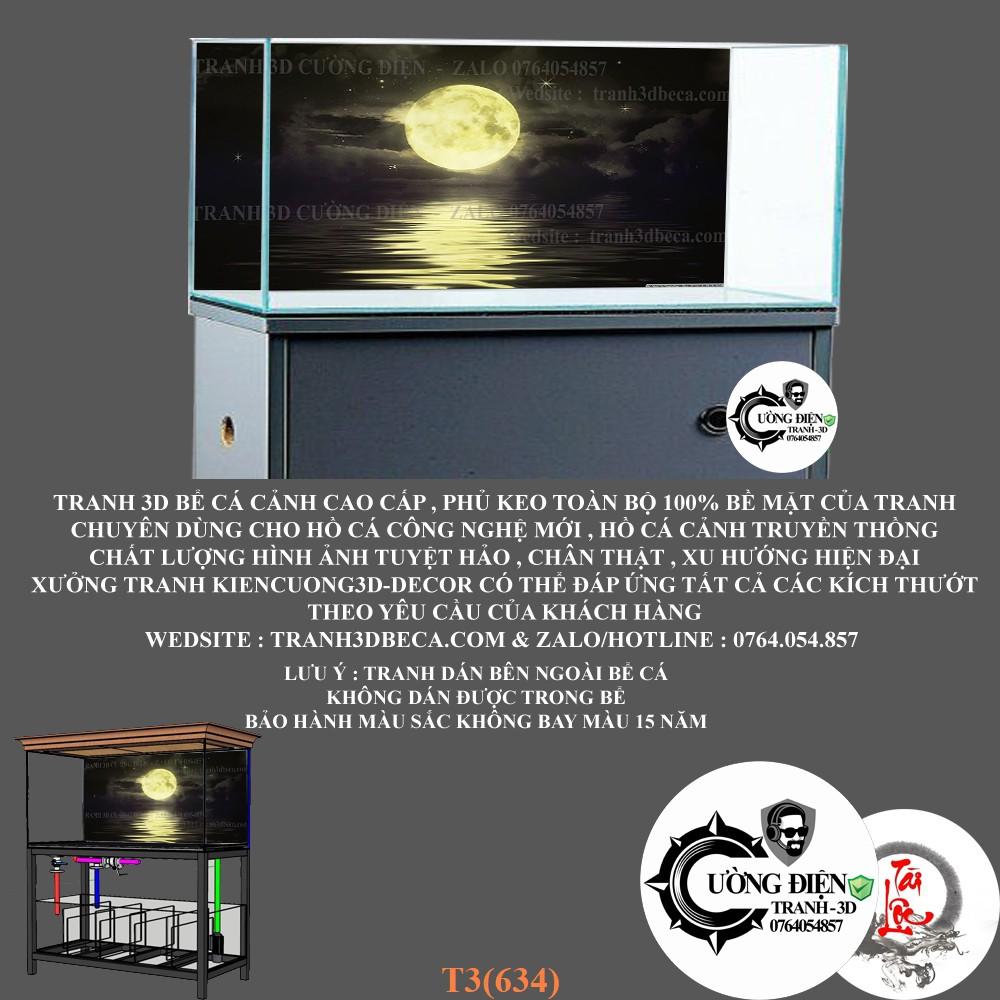 Tranh dán bể cá 3d nhiều kích thướt