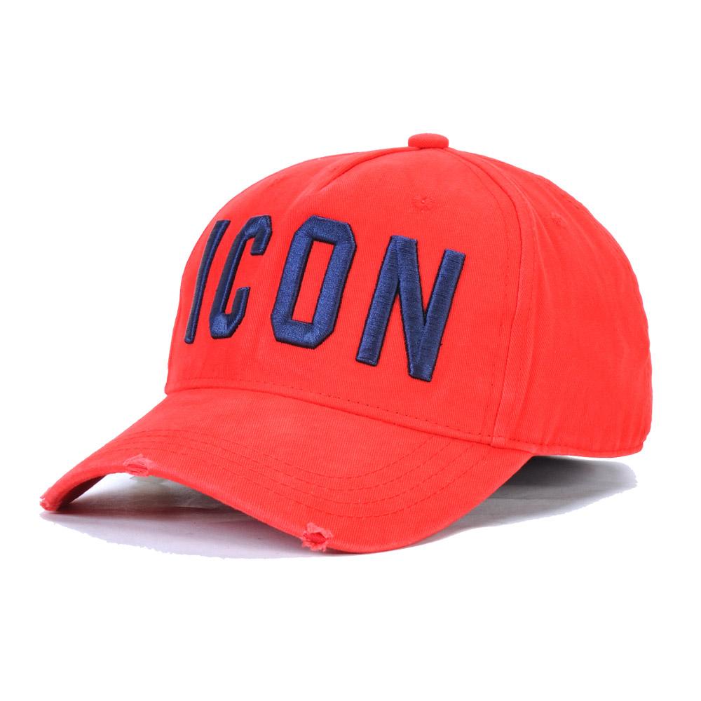 DSQICOND2D2 Rửa Sạch Cotton Mũ Bóng Chày Biểu Tượng Chữ Cái Mũ Lưỡi Trai Bóng Chày Nón Unisex Nam Nữ Bố Nón Thêu Cổ Nắp Hông hợp